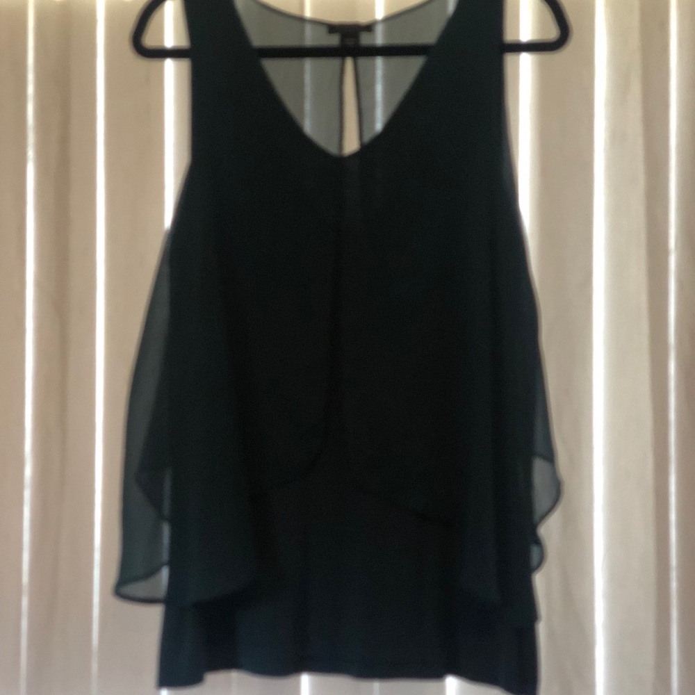 Metaphor. Large teal blouse